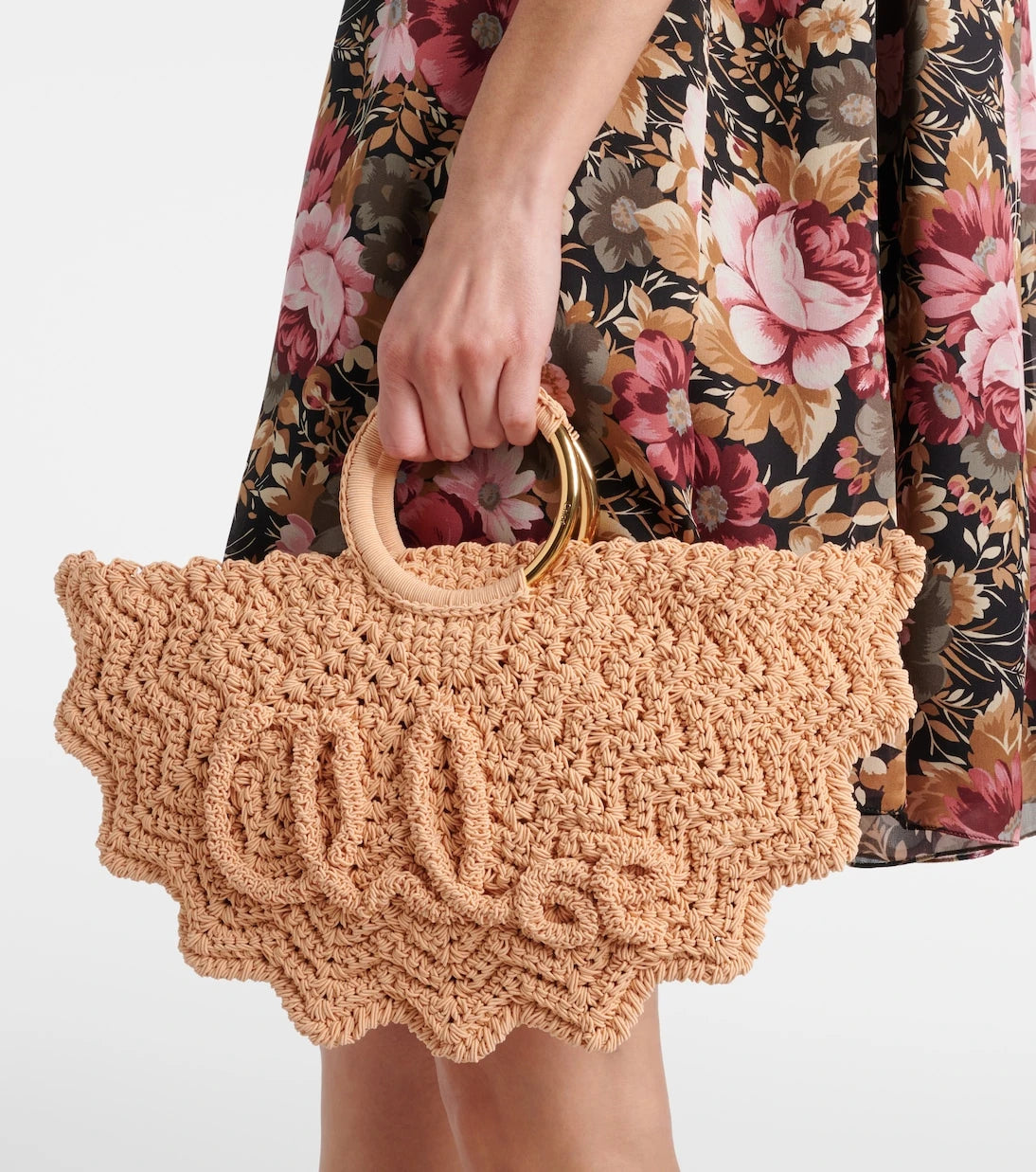 Chloé - Bracelet Paravent Small crochet tote bag