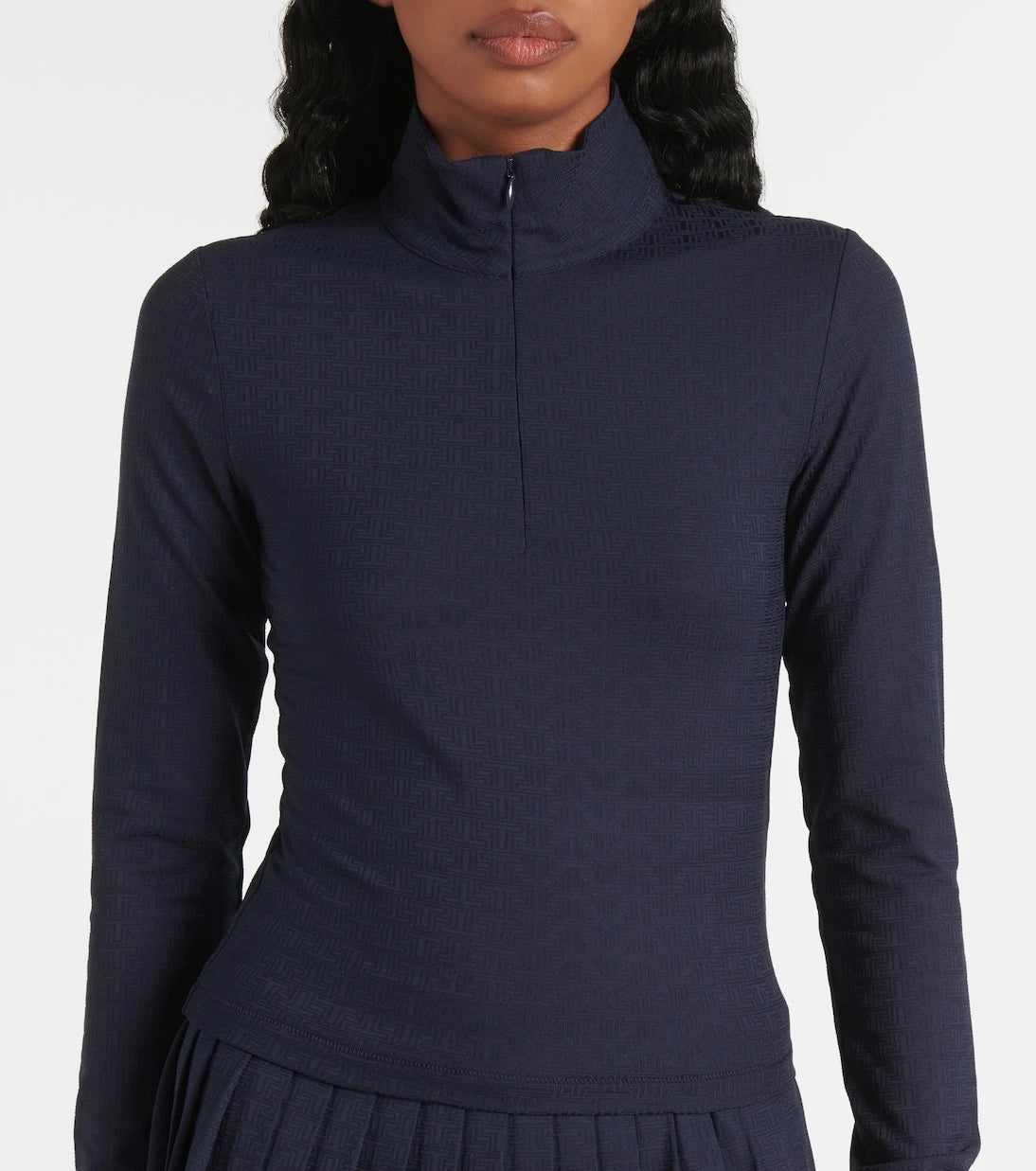 Tory Sport - Cropped jacquard top