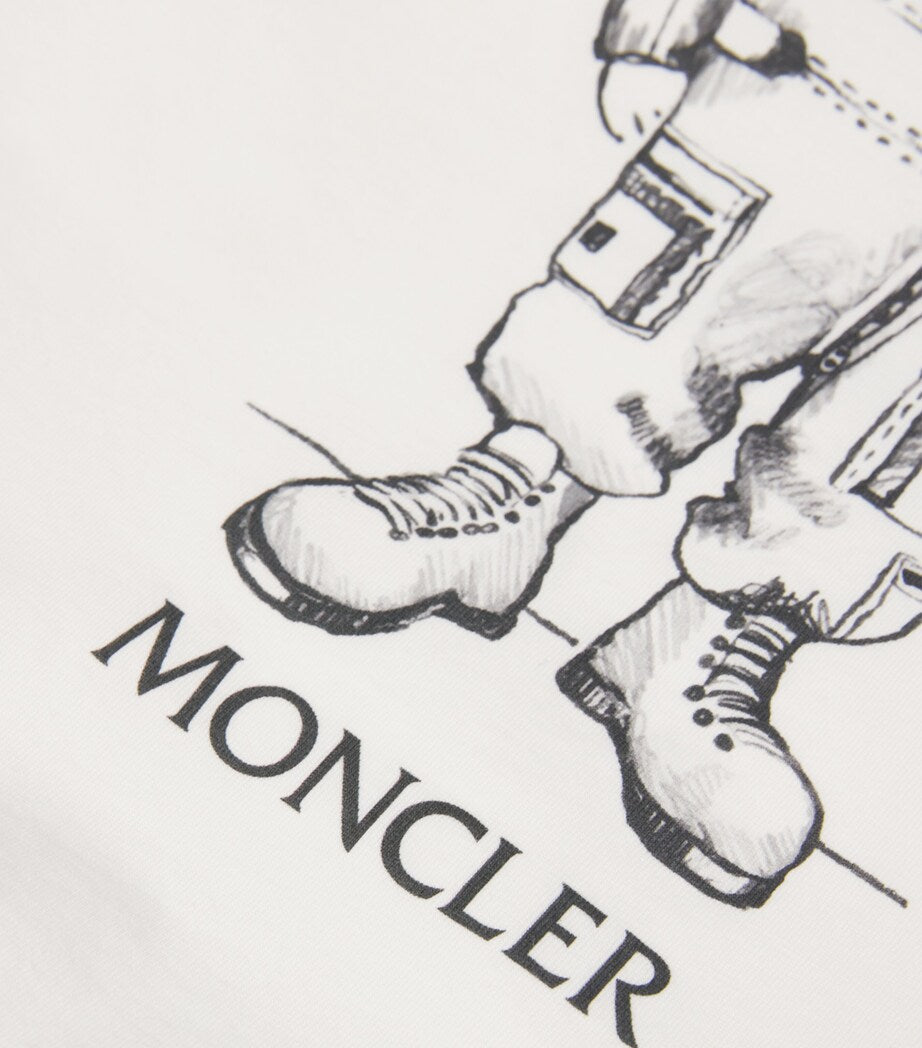 Moncler Enfant Cotton Bear Print T-Shirt (8-10 Years)