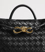 Small Leather Andiamo Top-Handle Bag BLACK-M BRASS-BLACK
