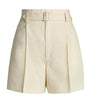 White Linen Denise Shorts