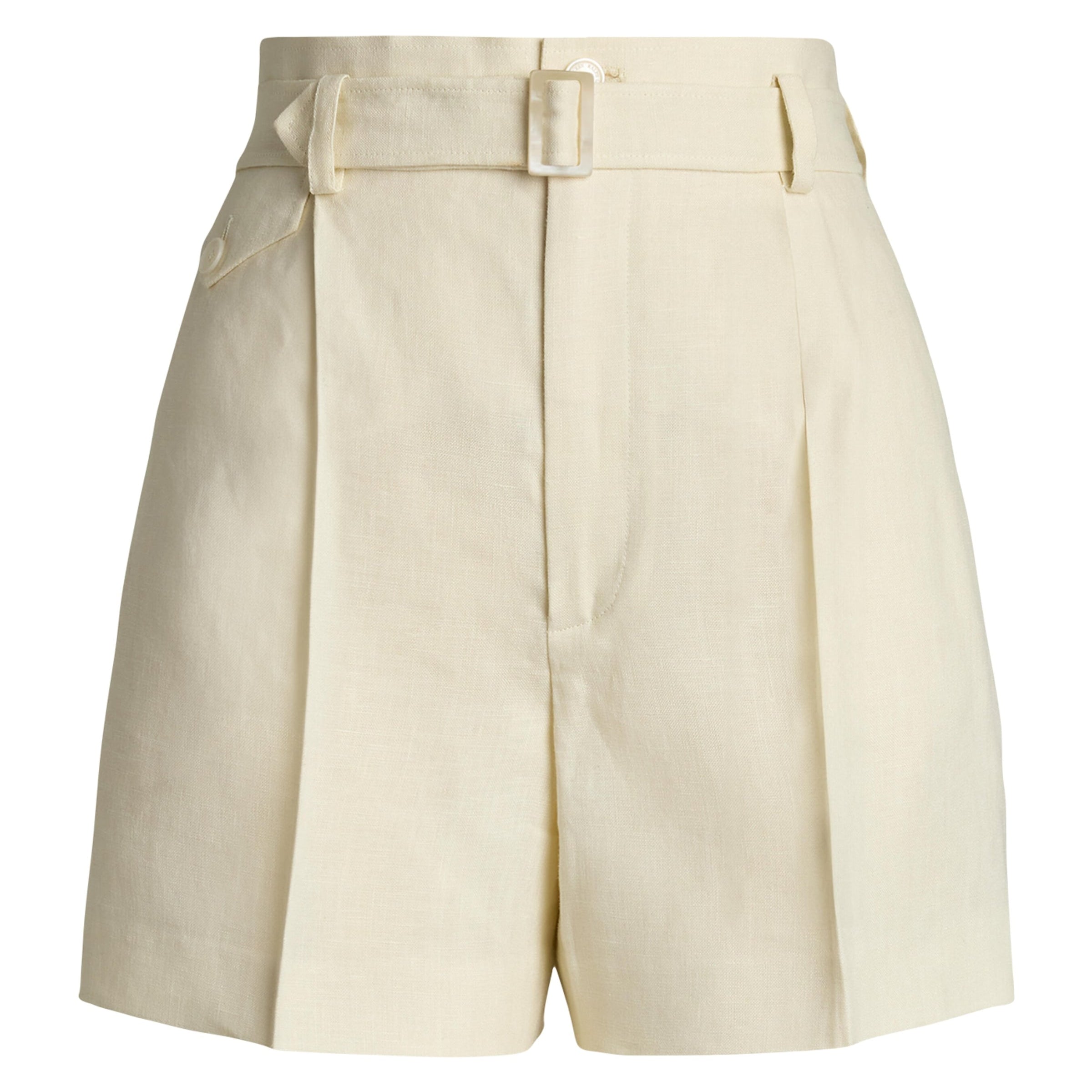 White Linen Denise Shorts