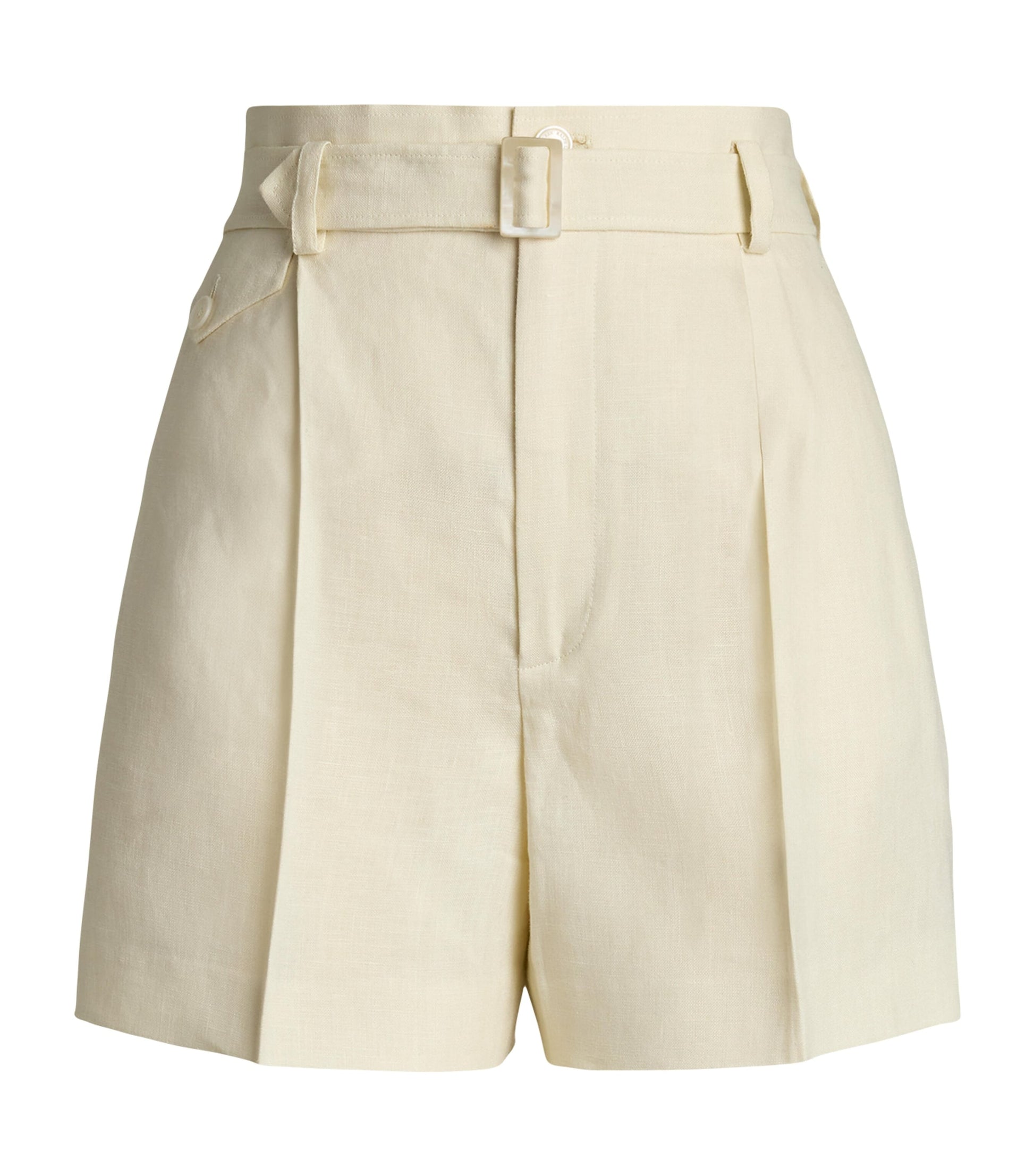 White Linen Denise Shorts