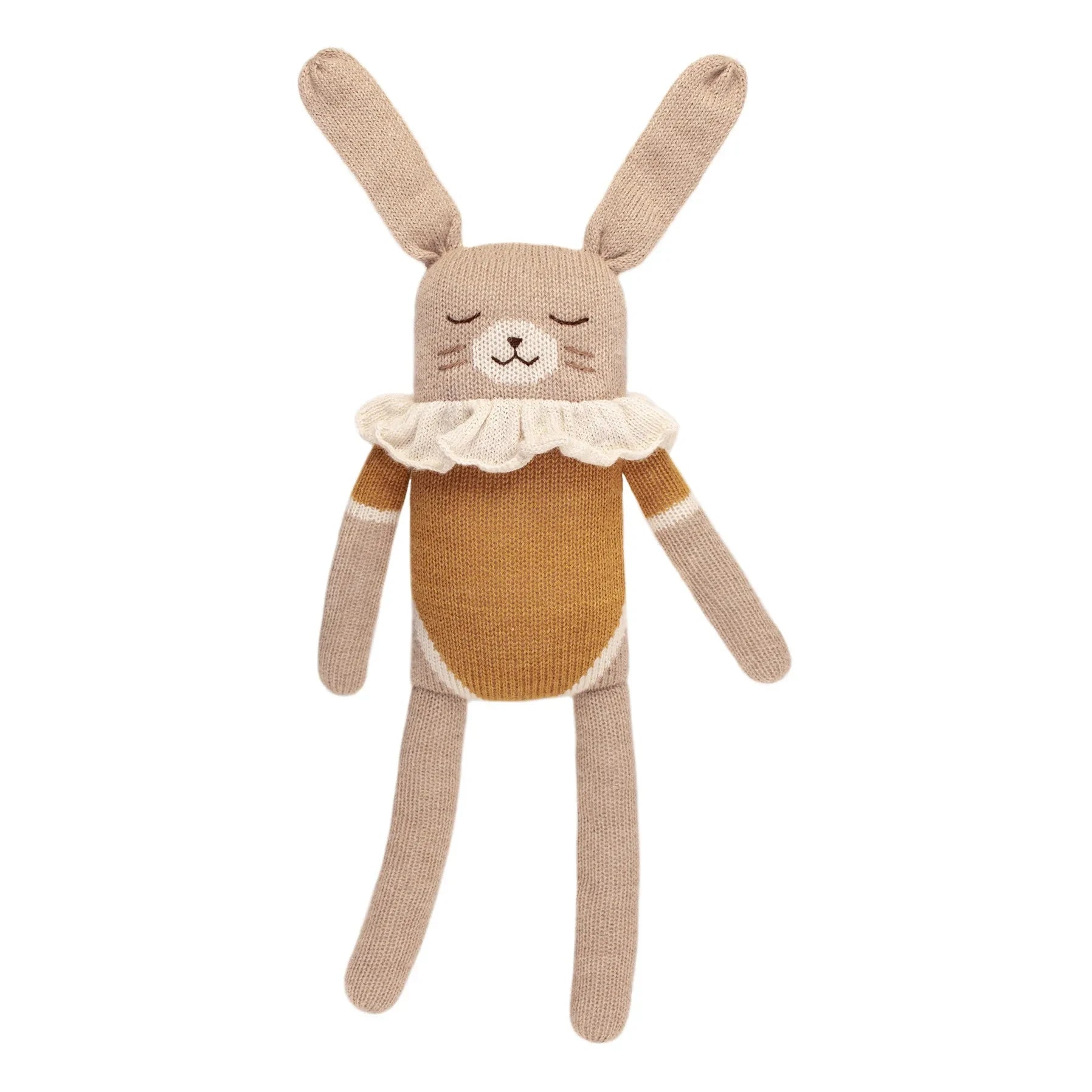 Main Sauvage - Grand Doudou Lapin Barboteuse | Ochre