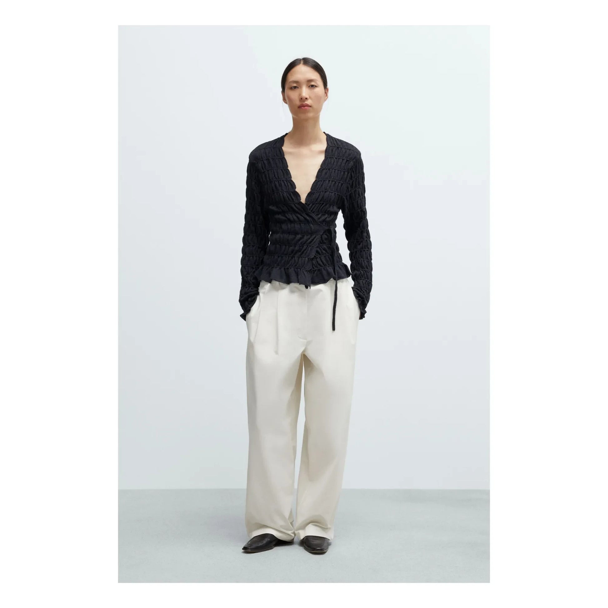 Cordera - Merino Wool Cardigan | Charcoal grey
