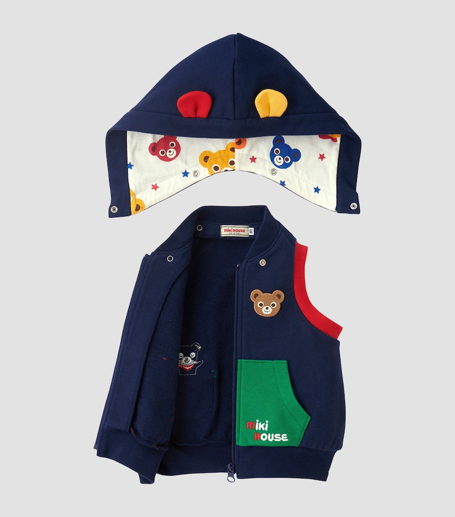 Cotton Hooded Bear Gillet (2-5 Years)