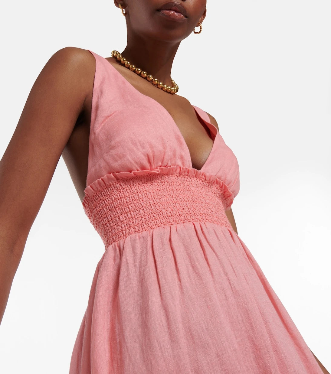 Heidi Klein - Rosa Polyantha linen maxi dress