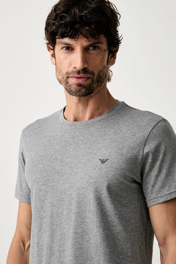 Emporio Armani Underwear Erkek Pamuk ve Elastan Ev Tişörtü 2'li
