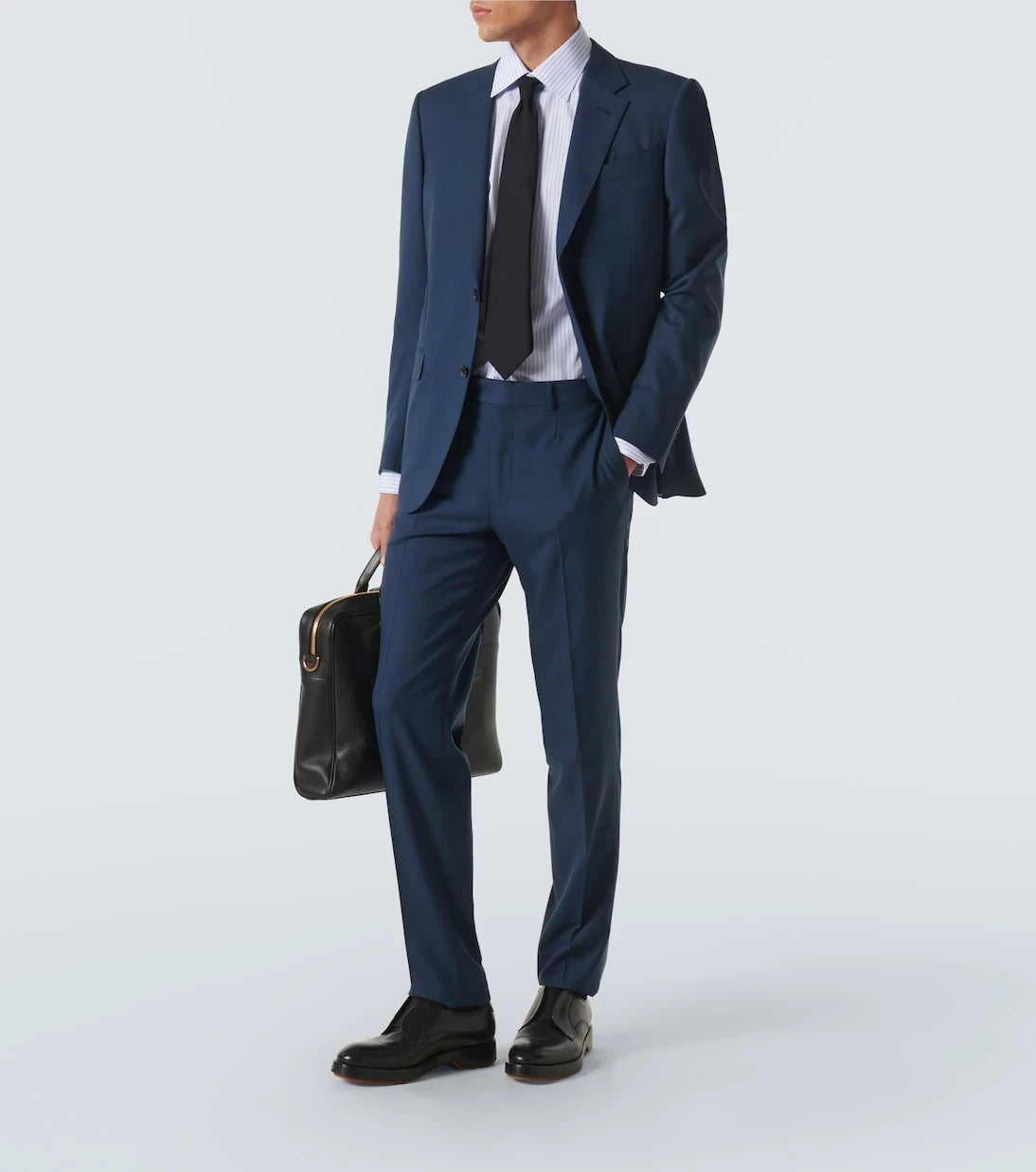Zegna - Striped cotton Oxford shirt