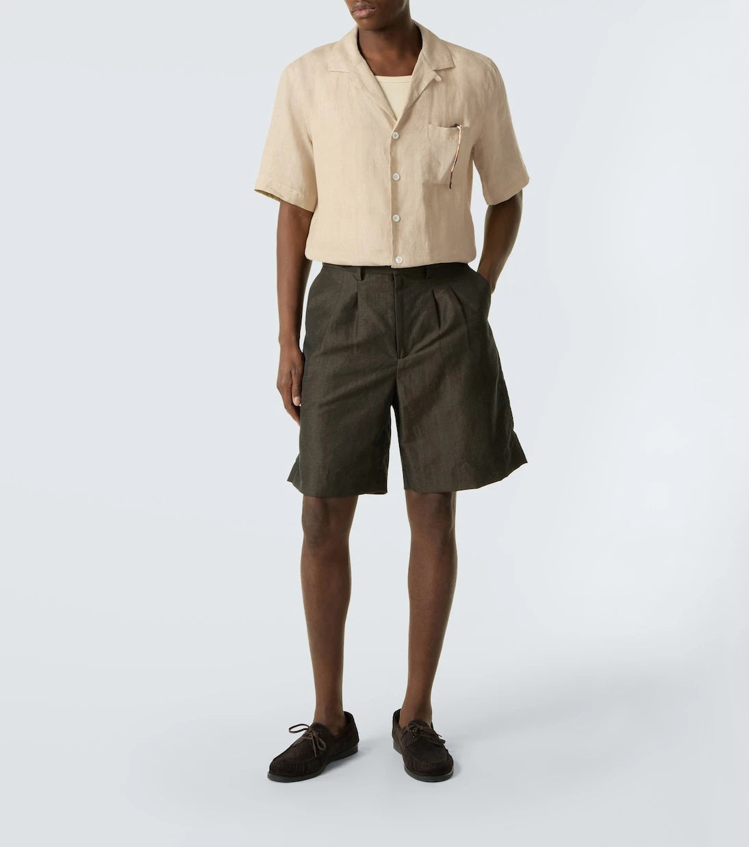 Lardini - Linen bowling shirt