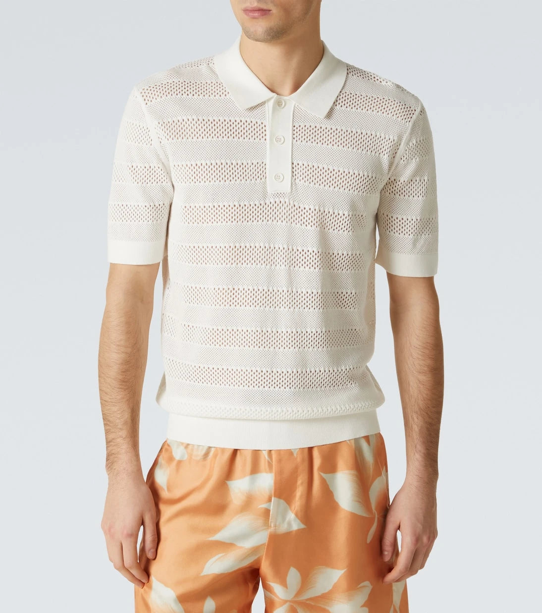 Dries Van Noten - Knitted polo shirt
