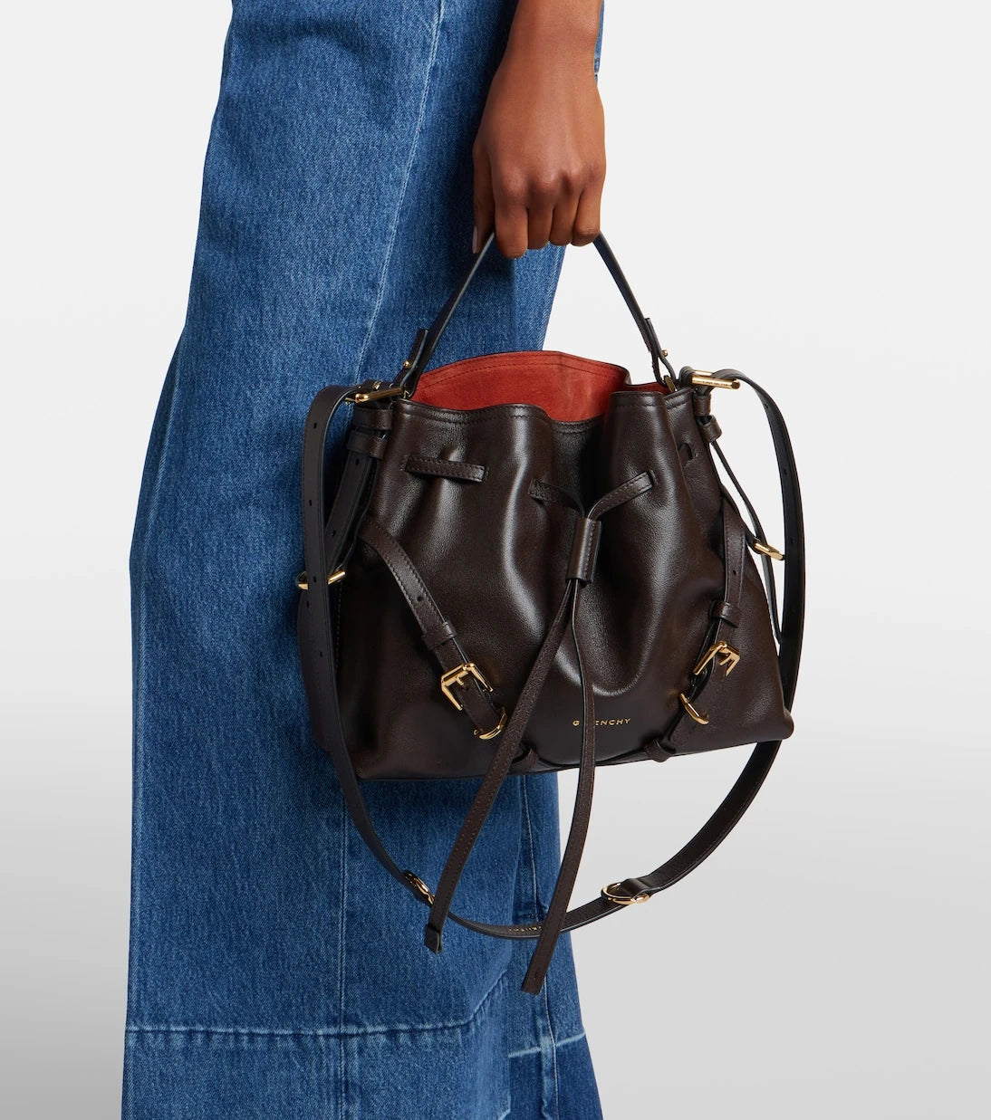 Givenchy - Voyou Bucket Small leather shoulder bag