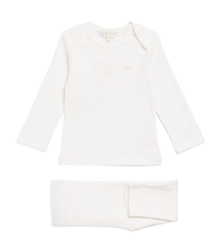 Marie-Chantal Organic Cotton Angel Wing Pyjama Set (0-18 Months)