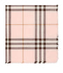 Burberry Pink Wool-Silk Reversible Check Scarf