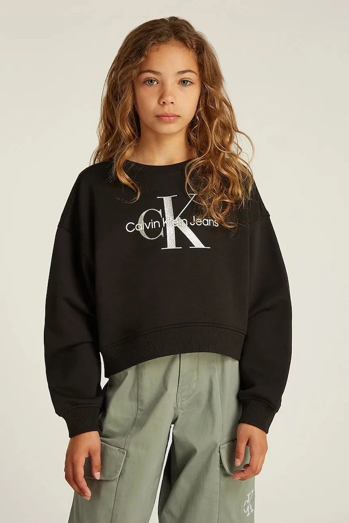Детски памучен суичър Calvin Klein Jeans
