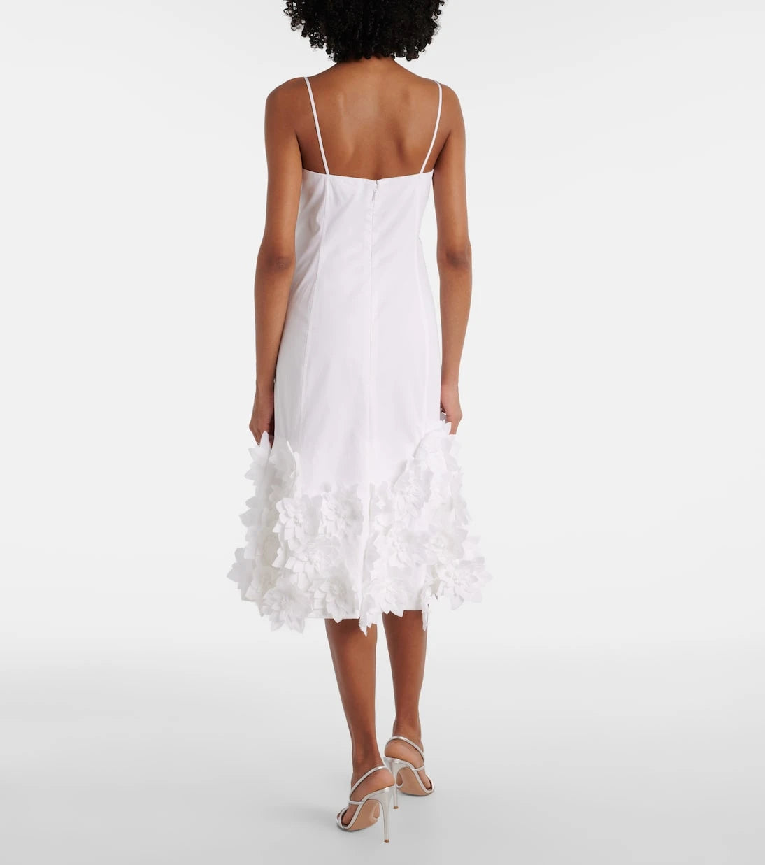 Simkhai - Bella floral-appliqué cotton midi dress