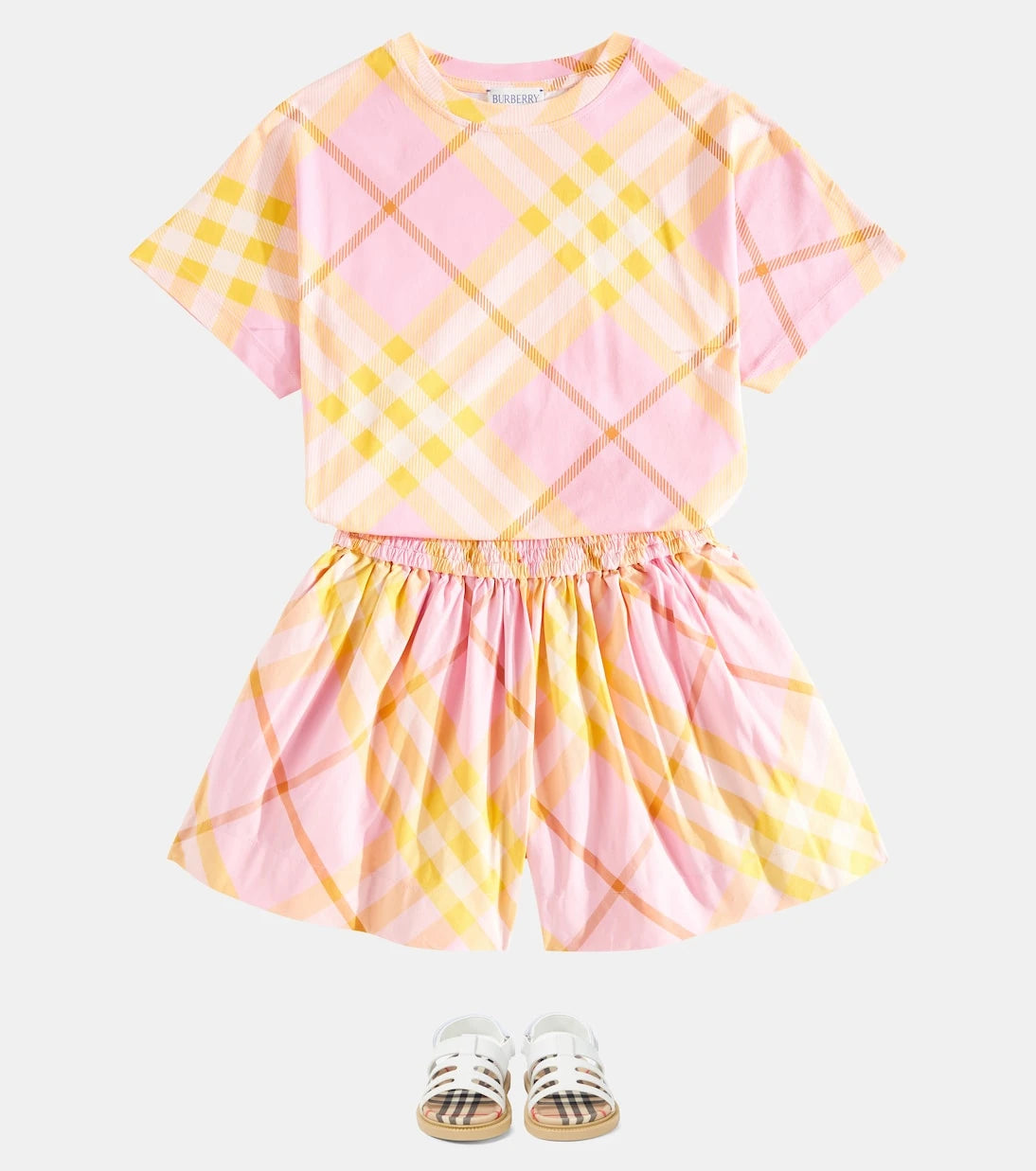 Burberry Kids - Burberry Check cotton shorts