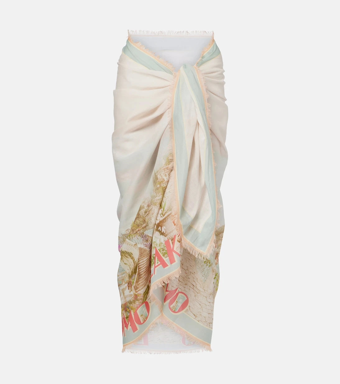 Zimmermann - Como printed cotton beach cover-up