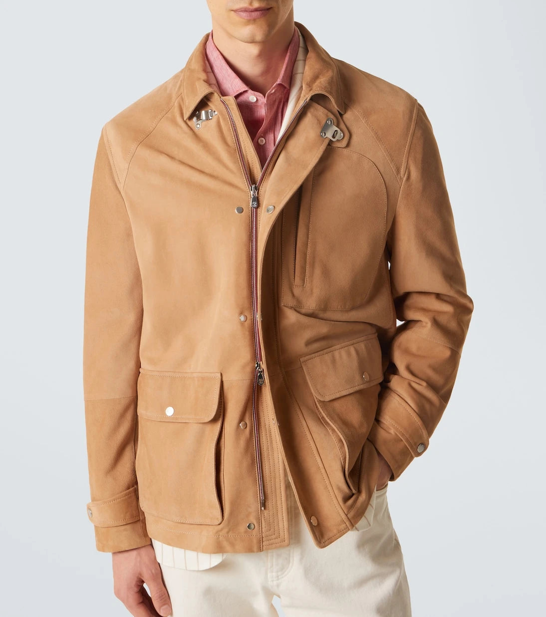 Brunello Cucinelli - Suede field jacket