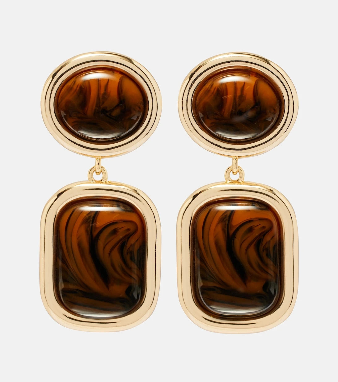 Self-Portrait - Embellished drop earrings