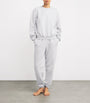 Skims Grey Cotton-Blend Fleece Classic Sweatshirt