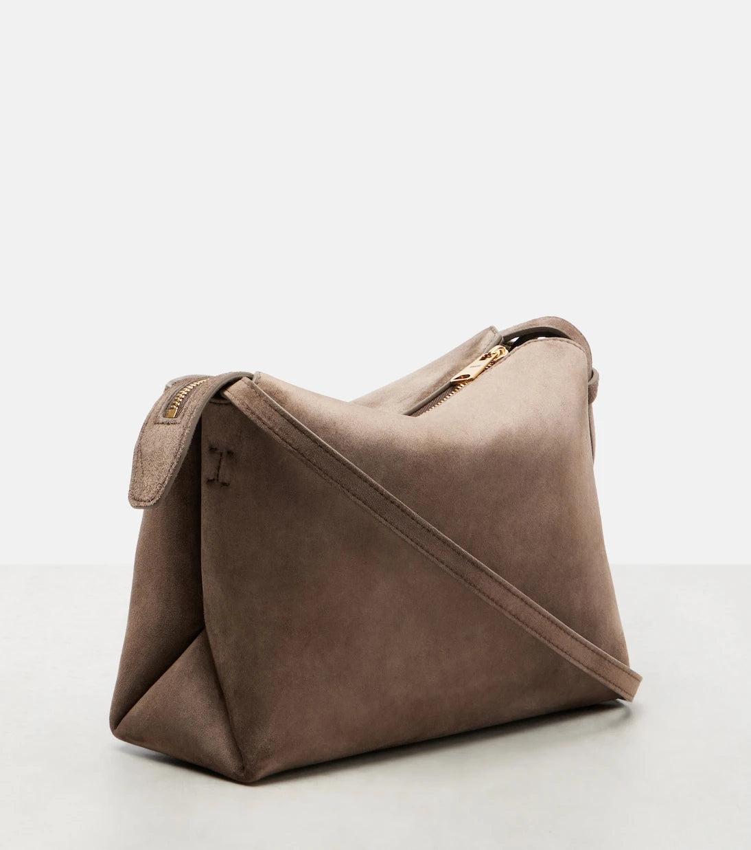 Khaite - Lina suede crossbody bag