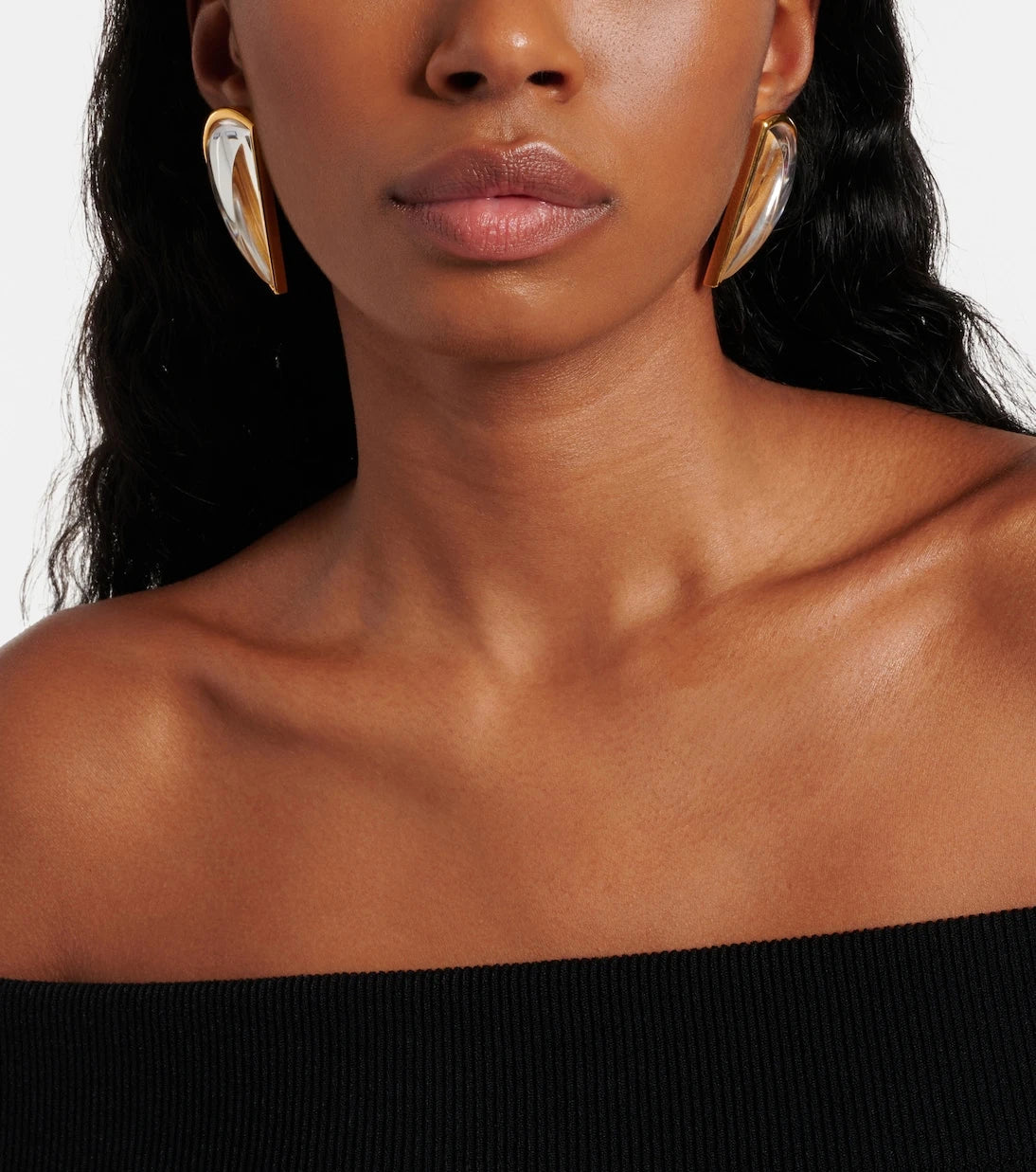Alaïa - Demi-Cœur Bombe earrings