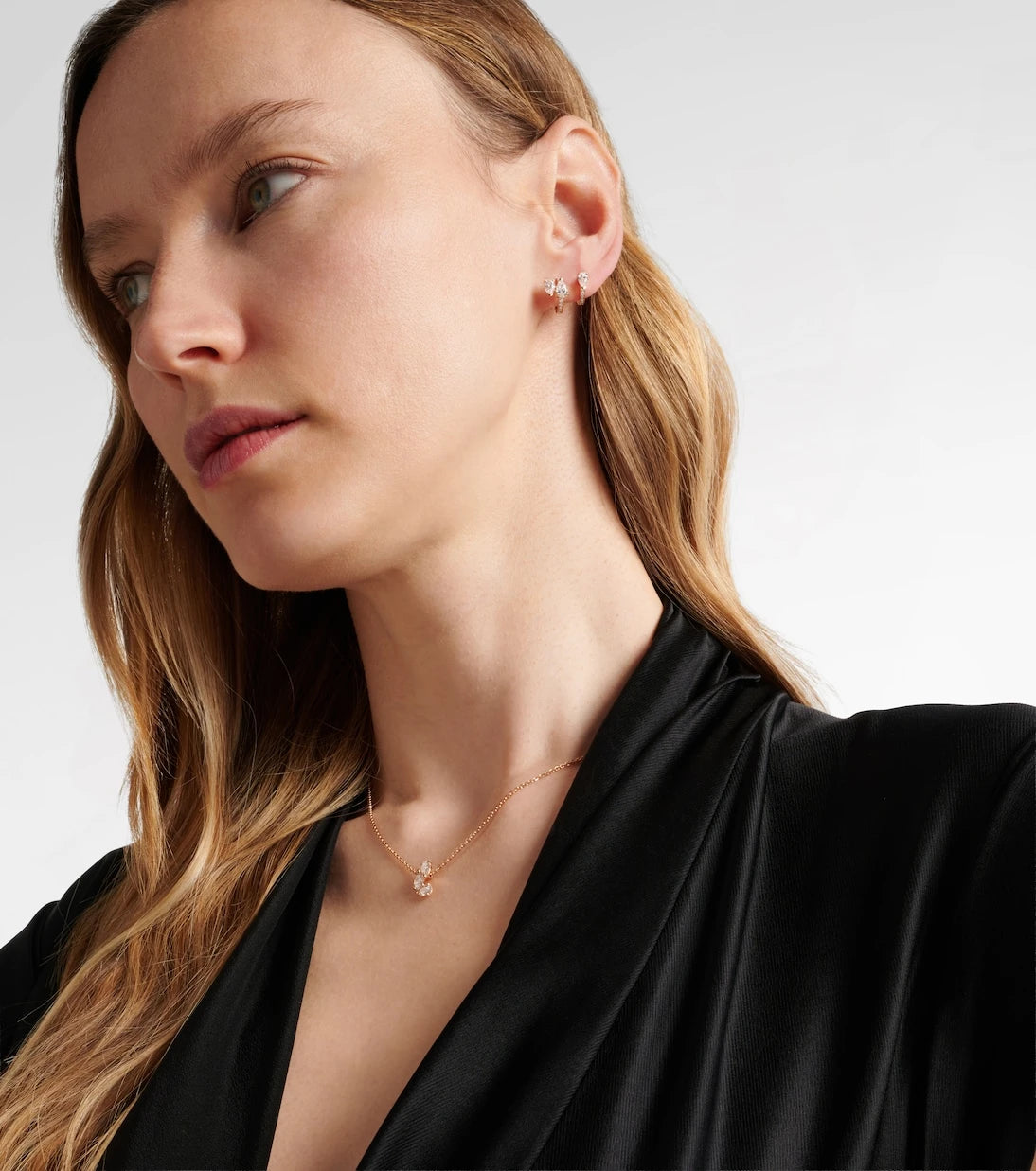 Repossi - Serti Sur Vide 18kt rose gold single ear cuff with diamonds