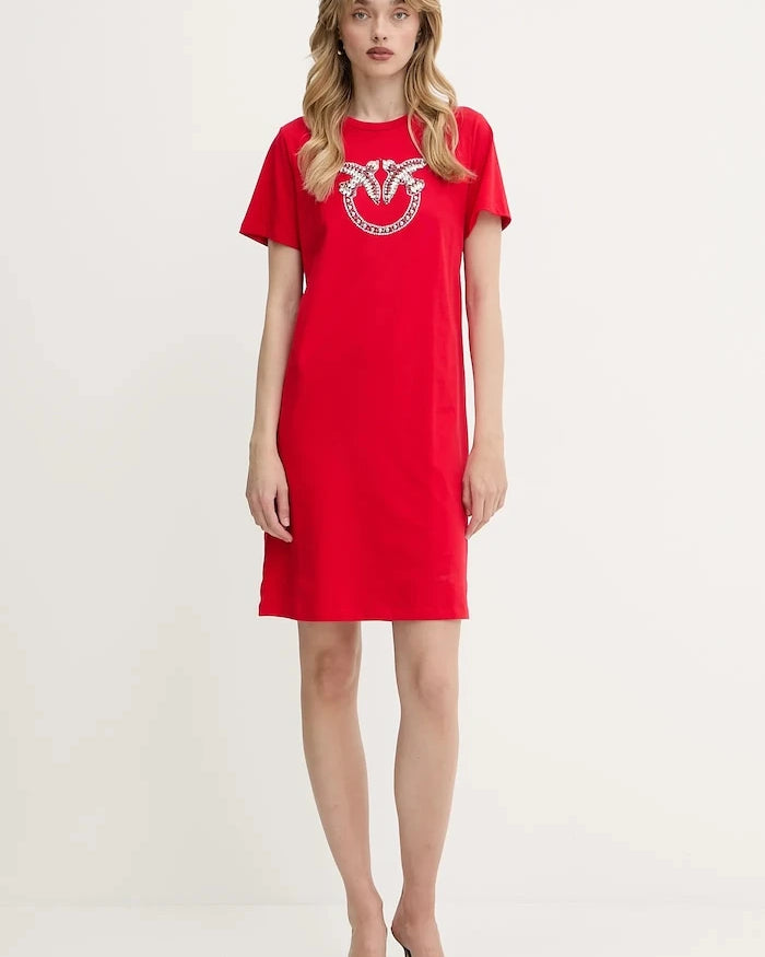Pamuklu elbise Pinko Answear Exclusive