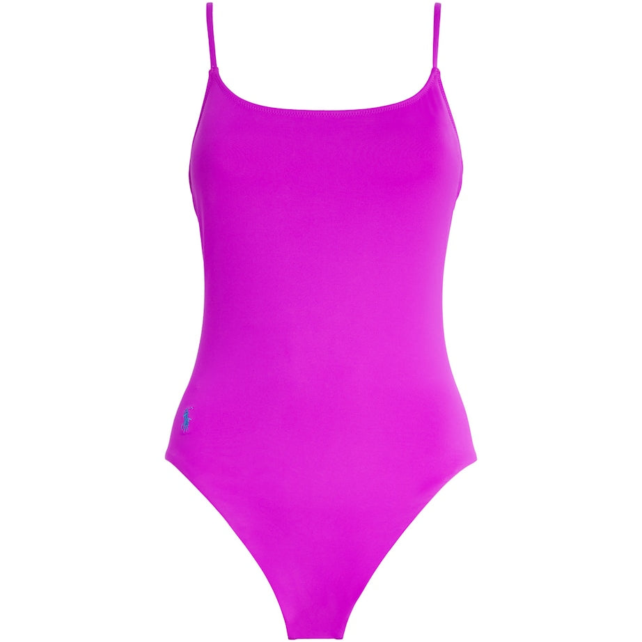 Polo Ralph Lauren Pink Scoop-Back Kennedy Swimsuit