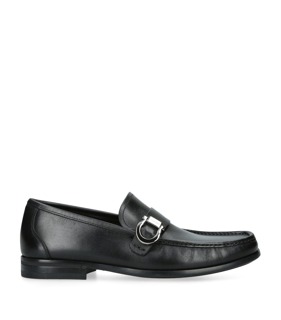 Salvatore Ferragamo Leather Caspian Loafers