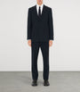 Burberry Navy Wool-Mohair Slim Tailored Blazer