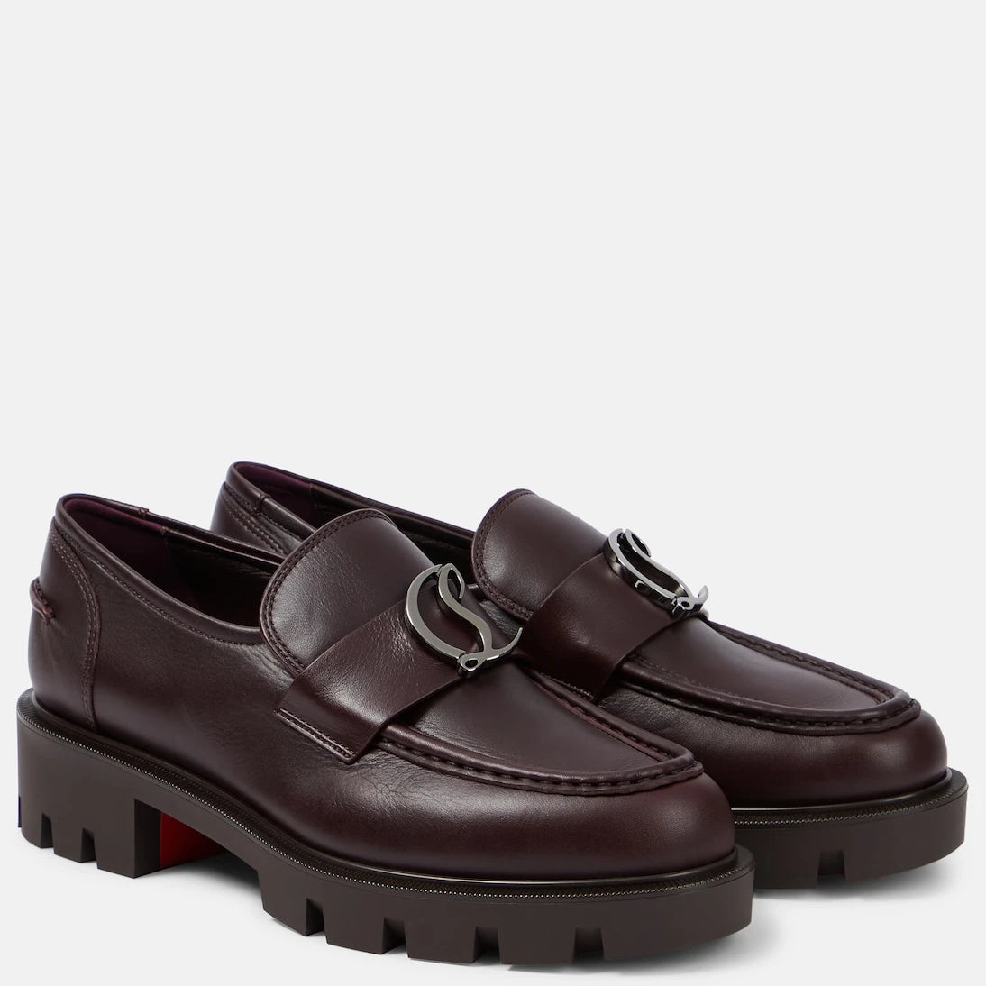 Christian Louboutin - CL Moc Lug leather loafers