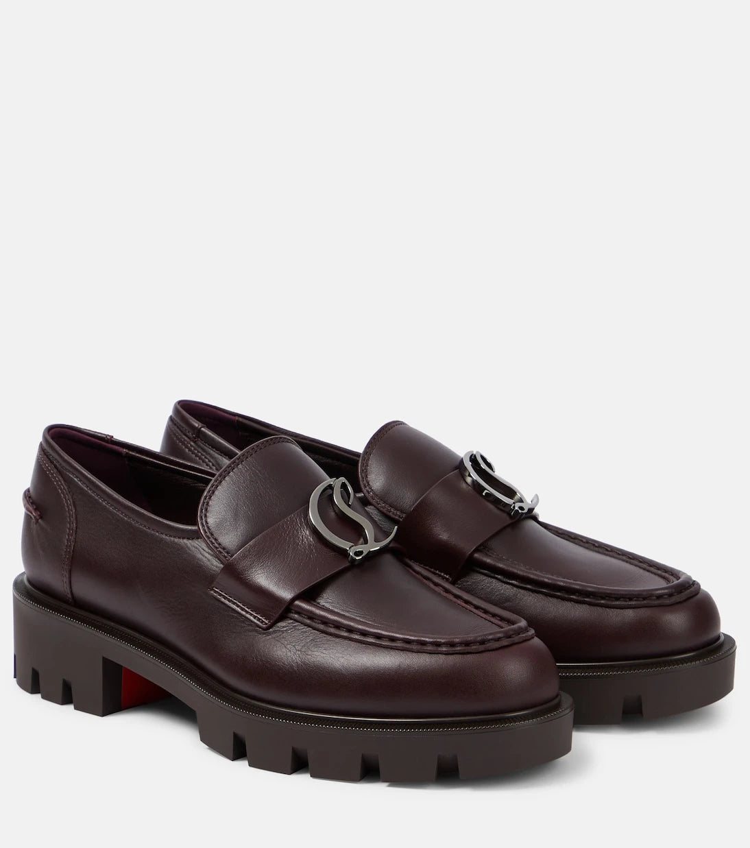 Christian Louboutin - CL Moc Lug leather loafers