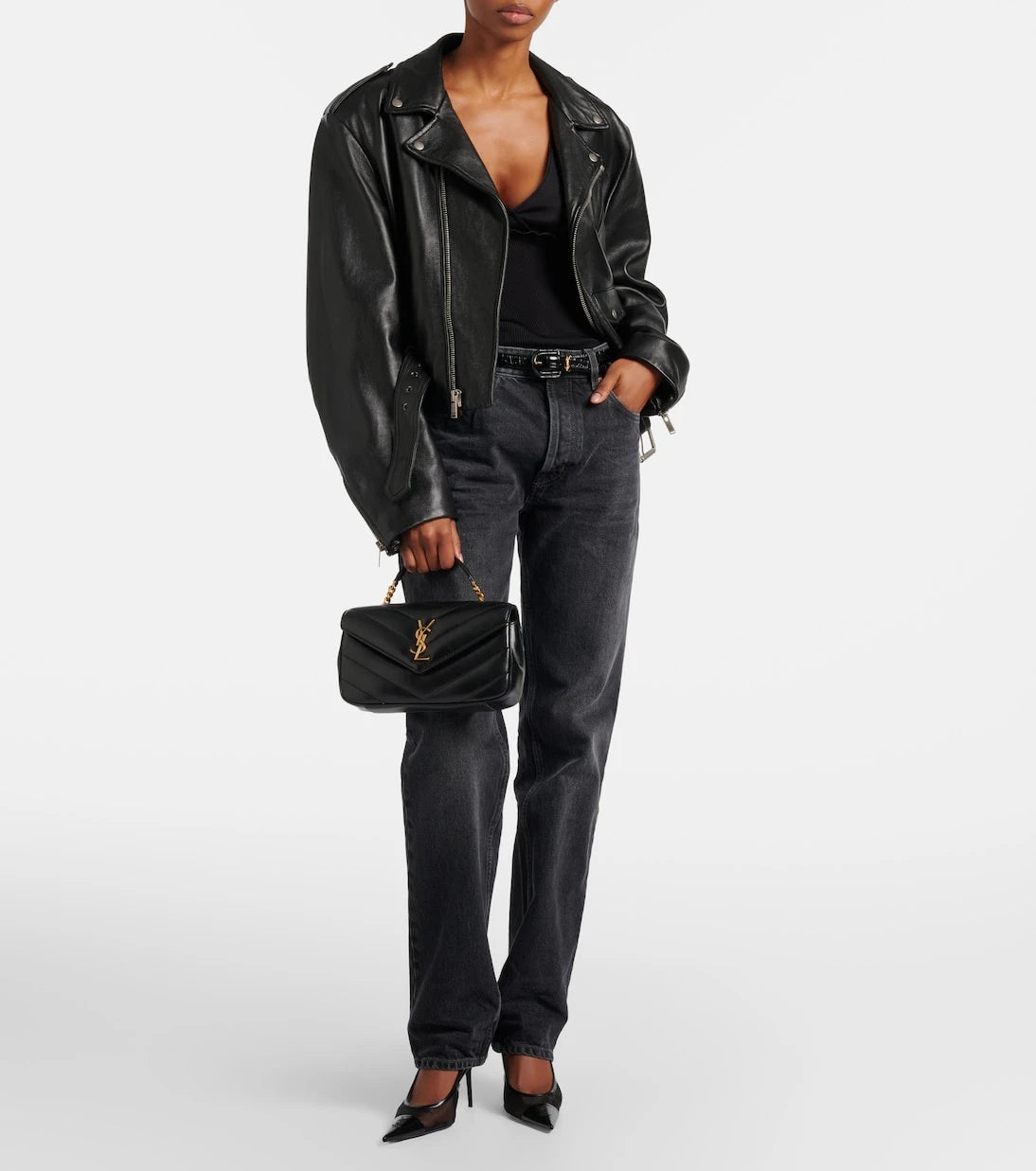 Saint Laurent - Loulou matelassé leather top-handle bag