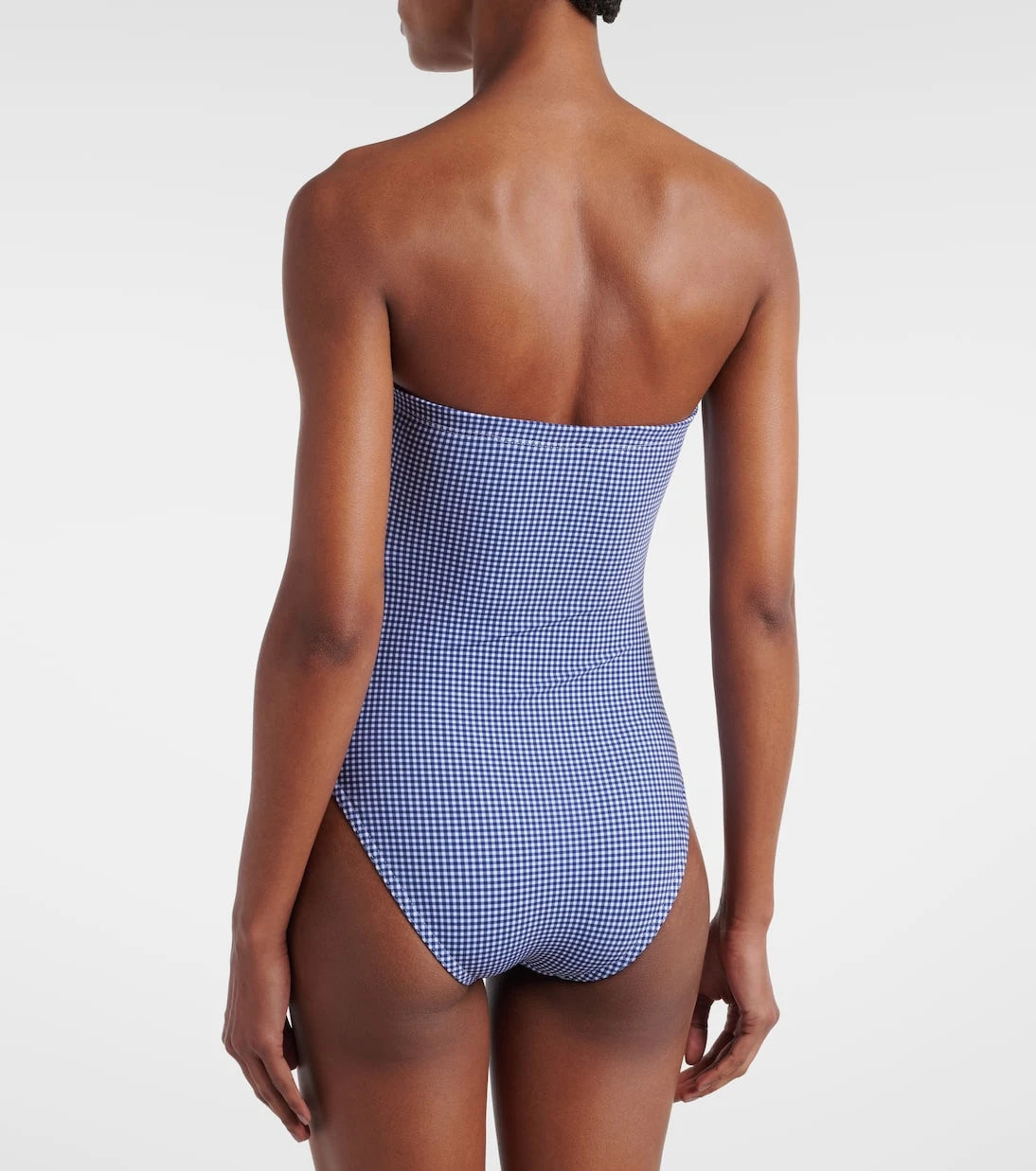Karla Colletto - Bow-detail gingham swimsuit