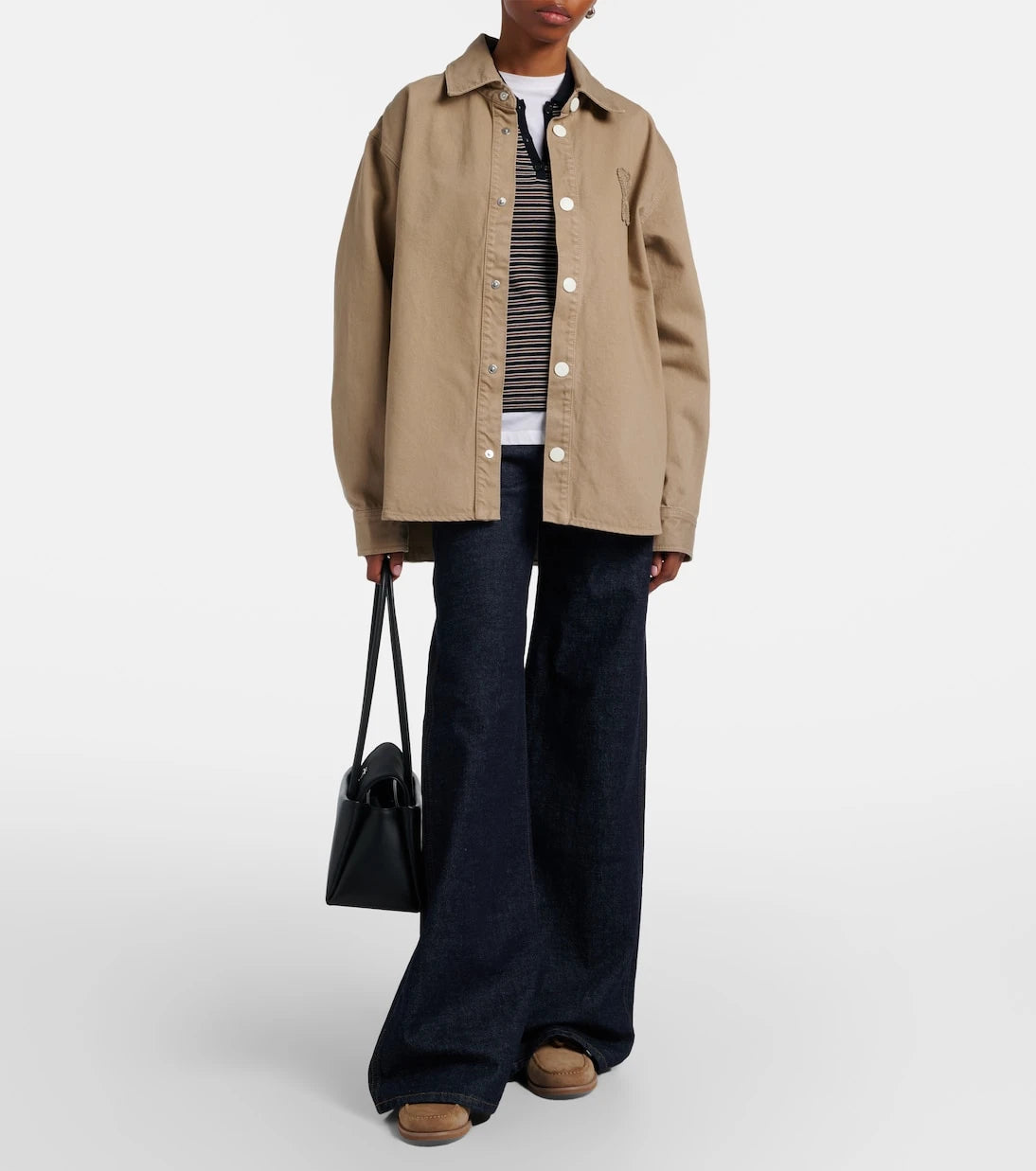 Ami Paris - Ami De Cœur cotton overshirt