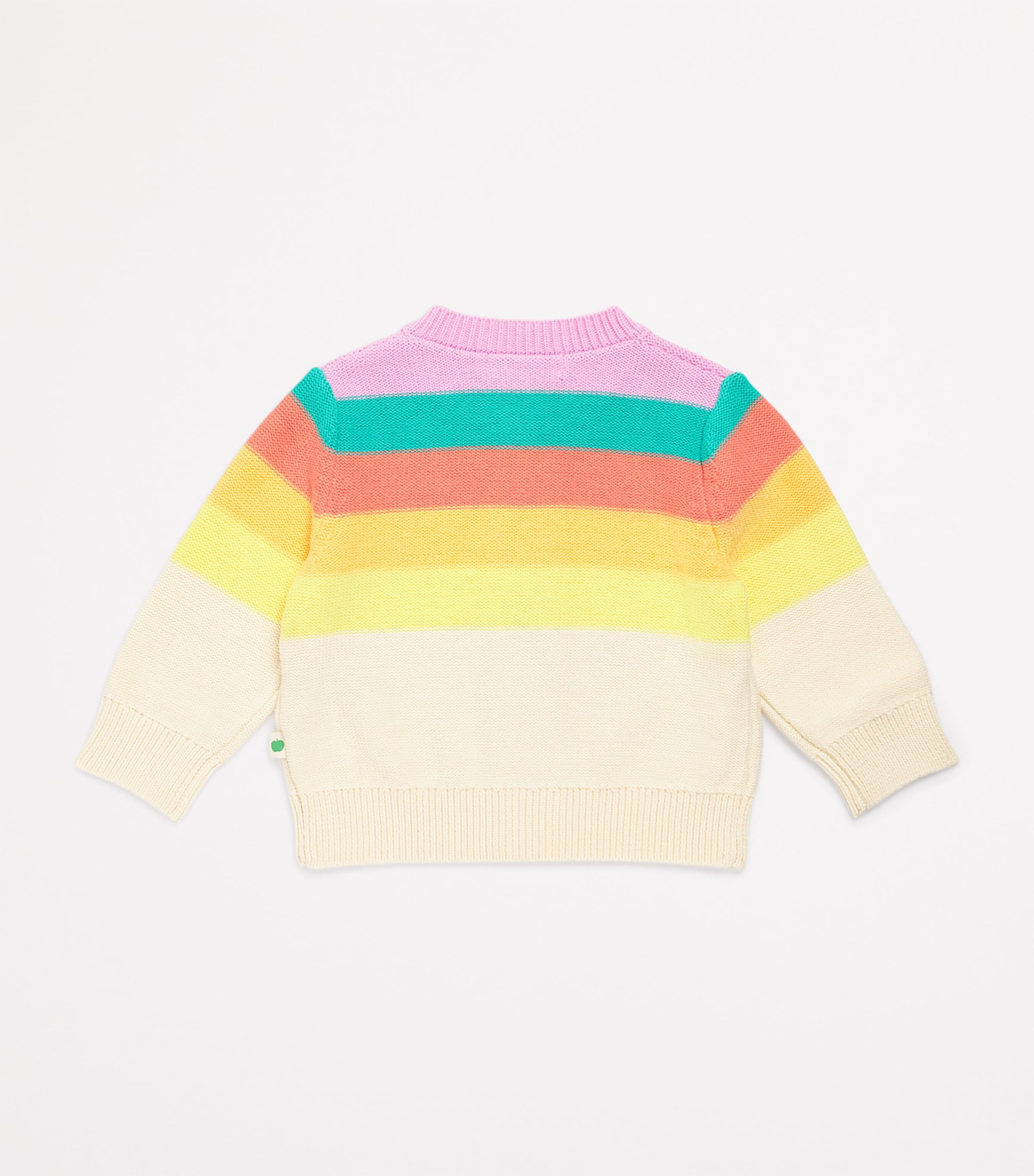 the bonnie mob Organic Cotton Striped Cardigan (0-24 Months)