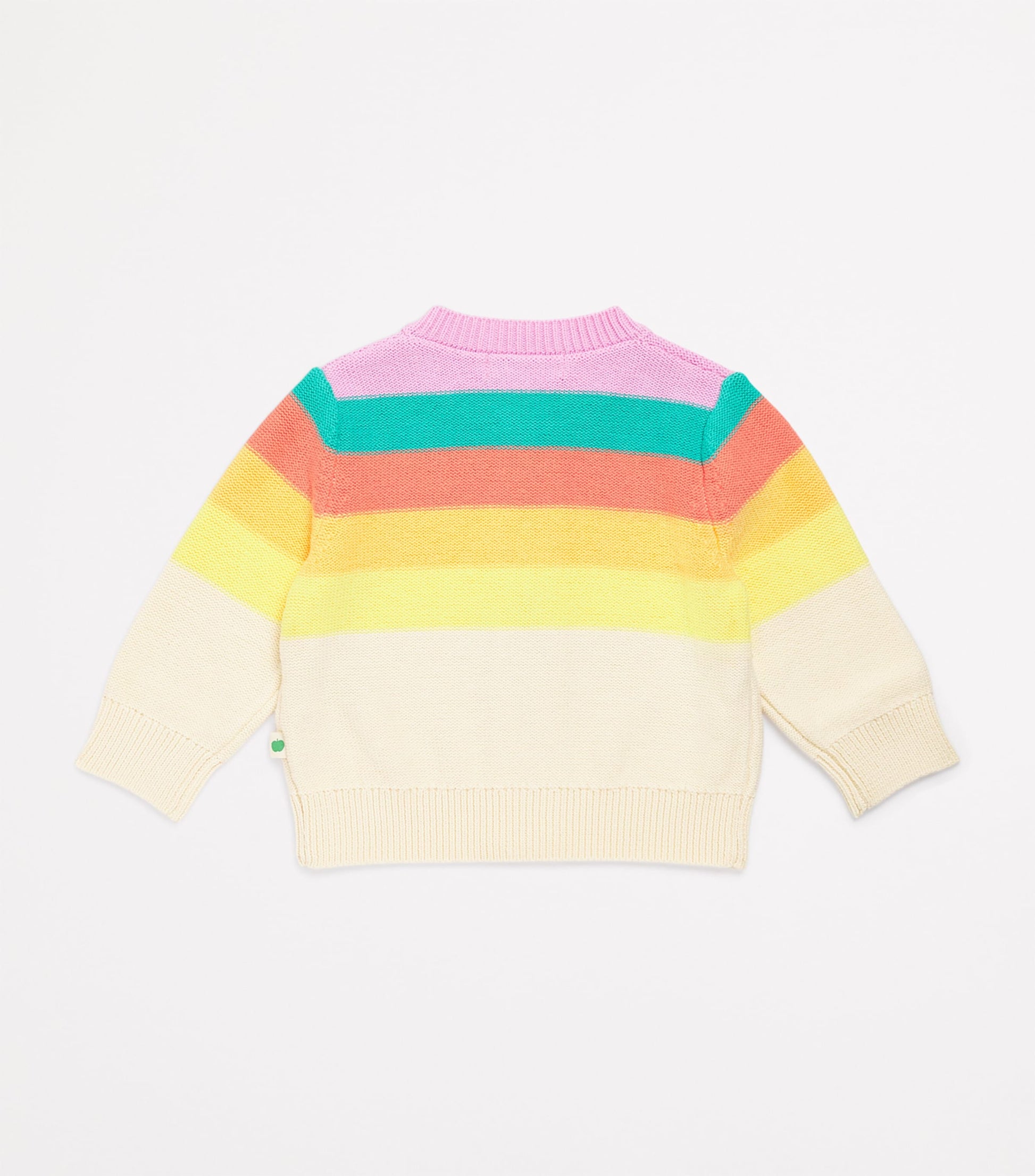 the bonnie mob Organic Cotton Striped Cardigan (0-24 Months)