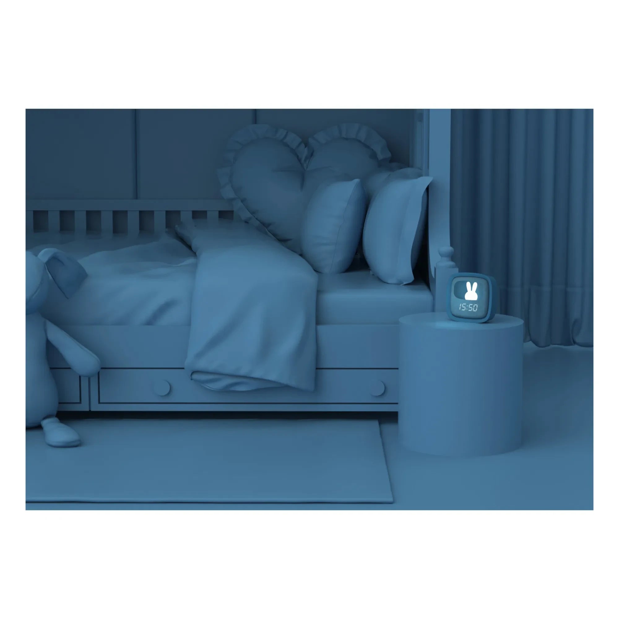 MOB - Billy Alarm Clock and Nightlight | Dark Blue