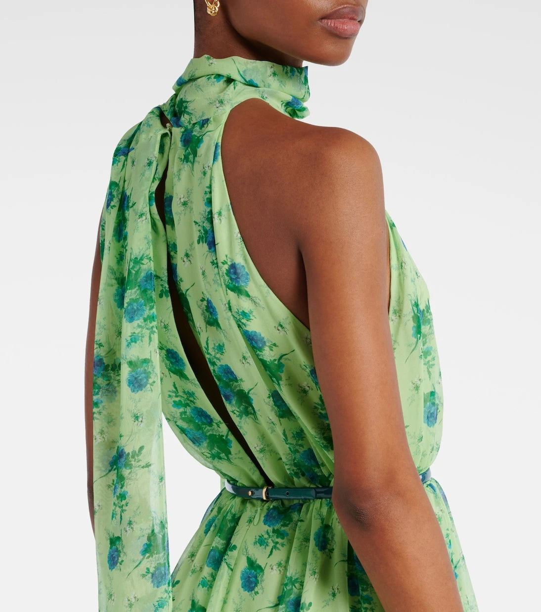 Max Mara - Cactus halterneck silk gown