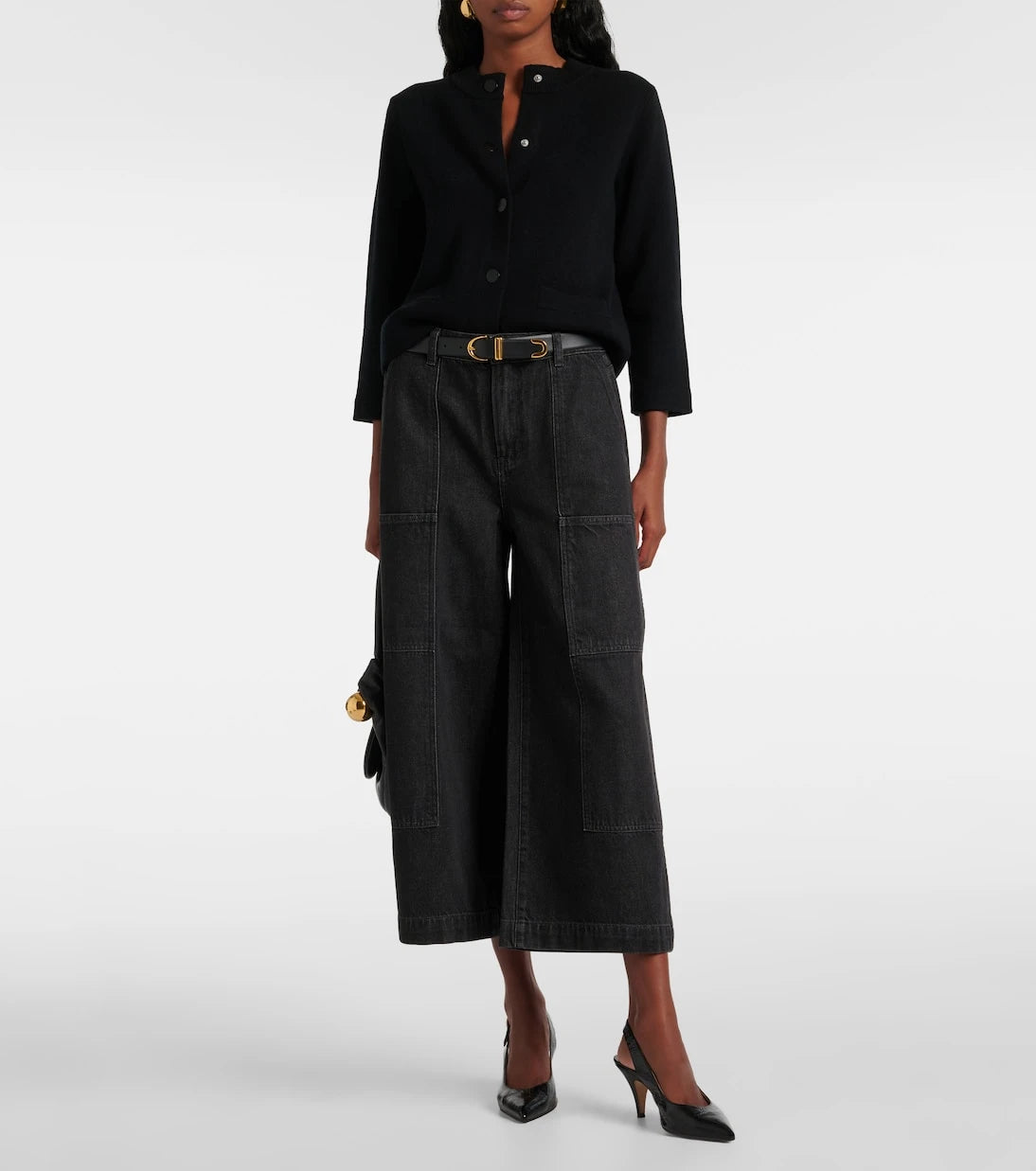 Vince - Cropped wide-leg jeans