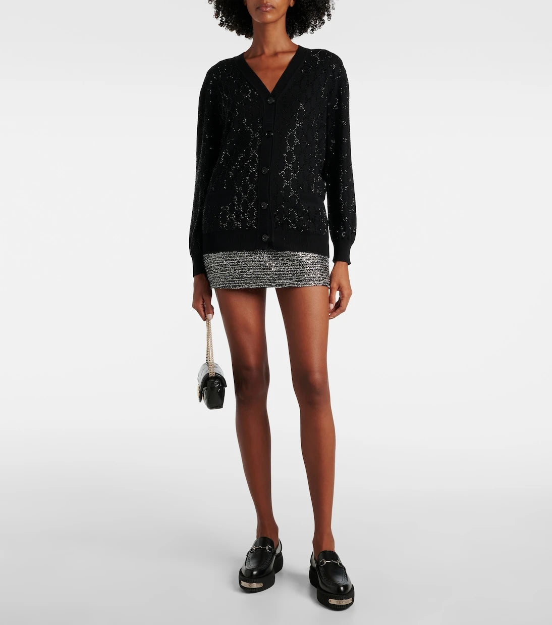 Gucci - GG Crystal wool cardigan