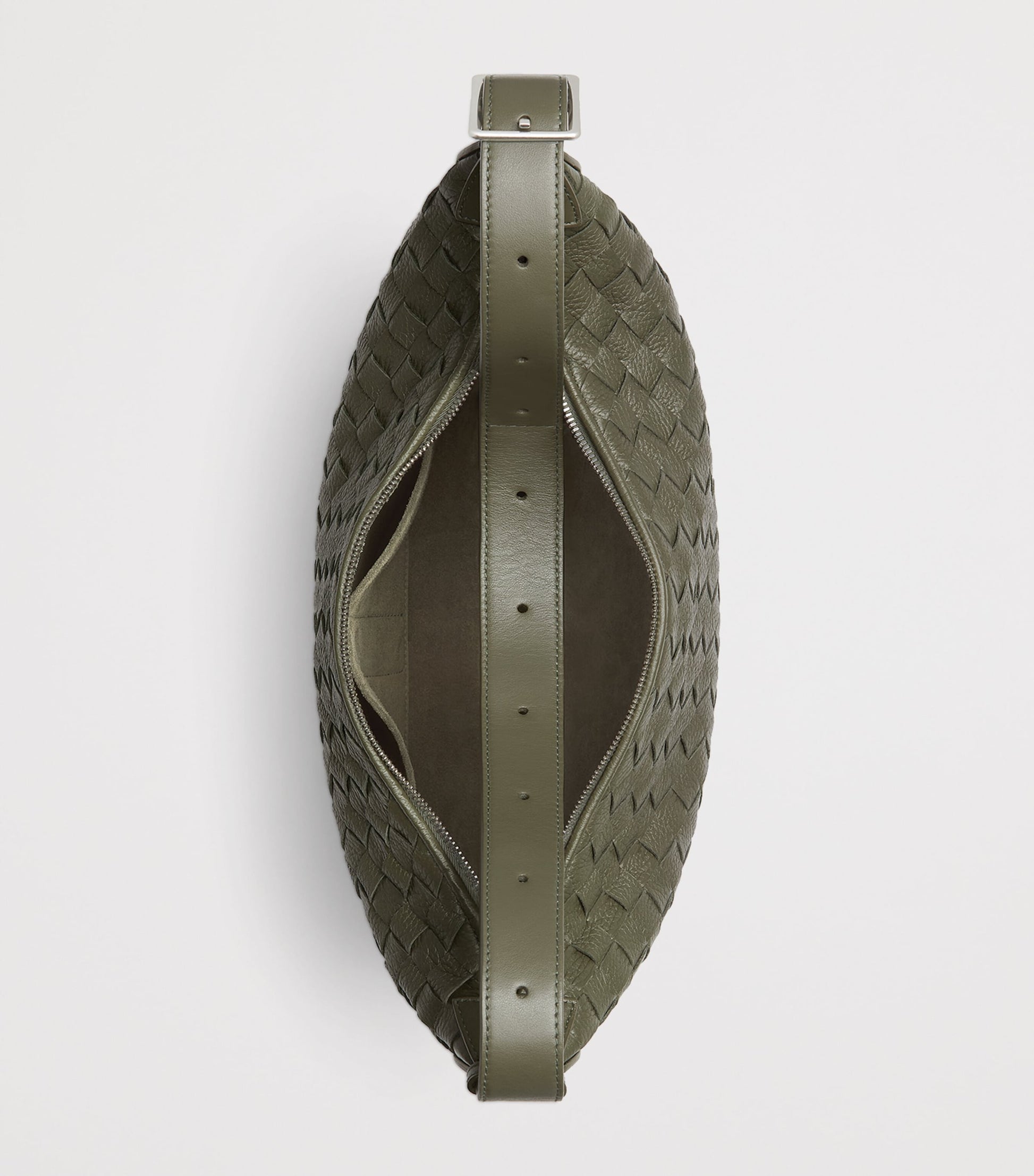 Bottega Veneta Leather Intrecciato Traveller Cross-Body Bag