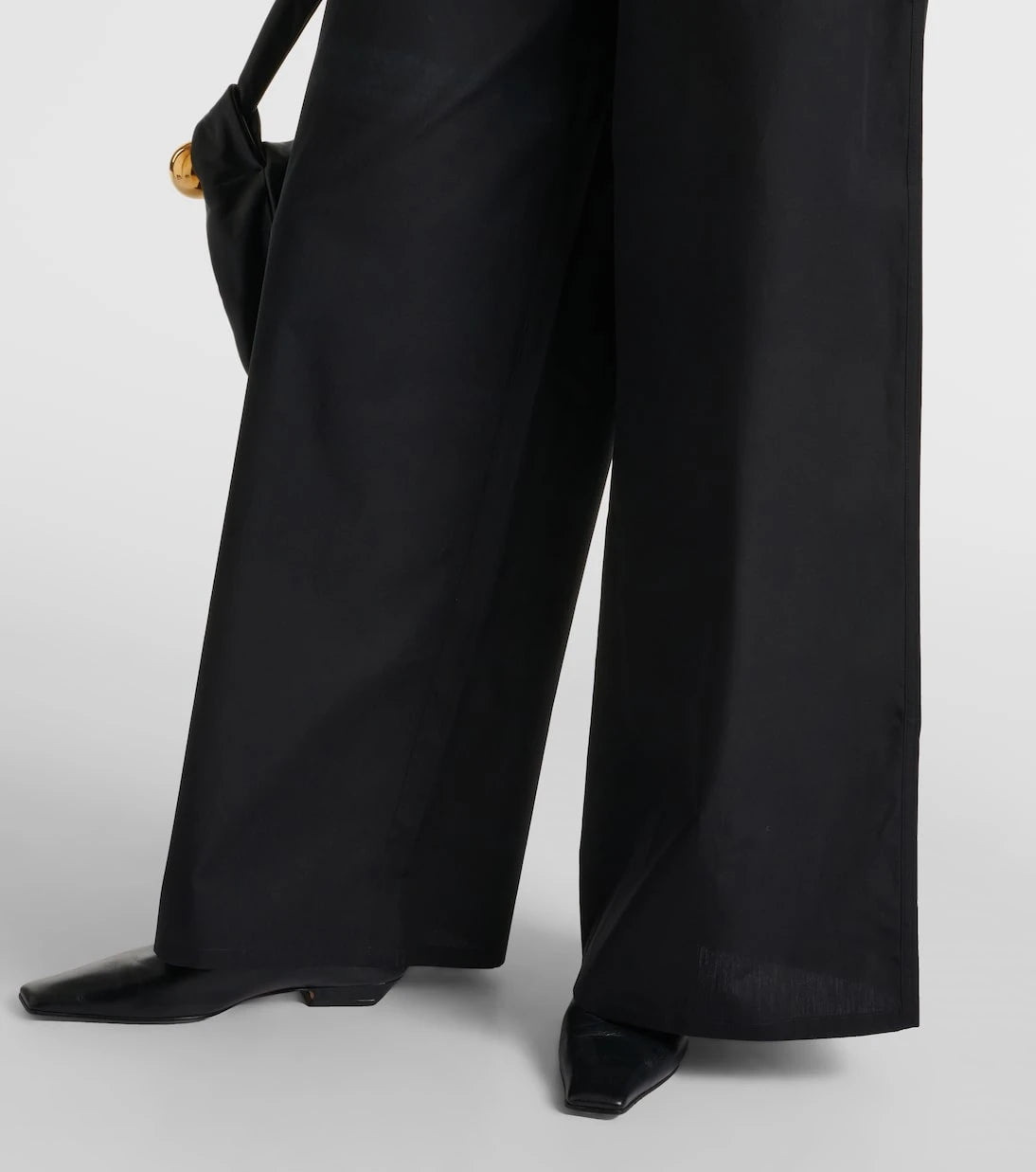 Max Mara - Navigli high-rise cotton wide-leg pants