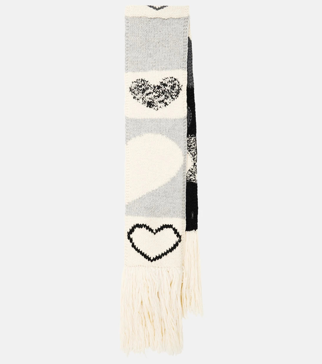 Joseph - Intarsia wool-blend scarf