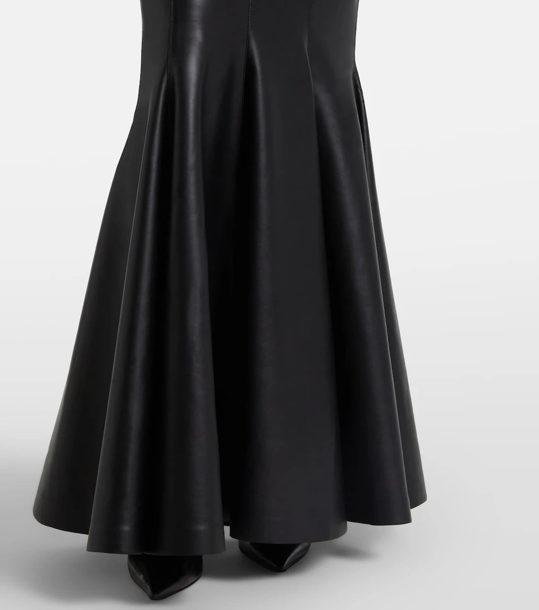Norma Kamali - Faux leather maxi skirt