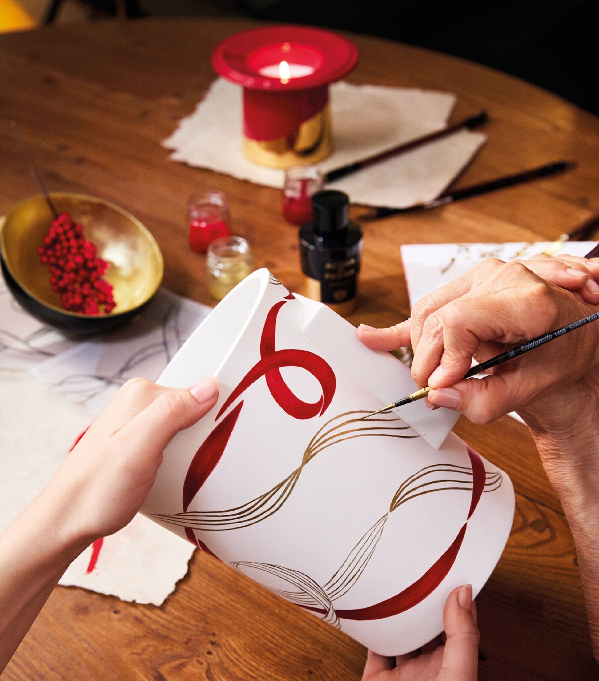 Legàmi Chapeau! Zafferano And Luce di Rosa Scented Candle Set