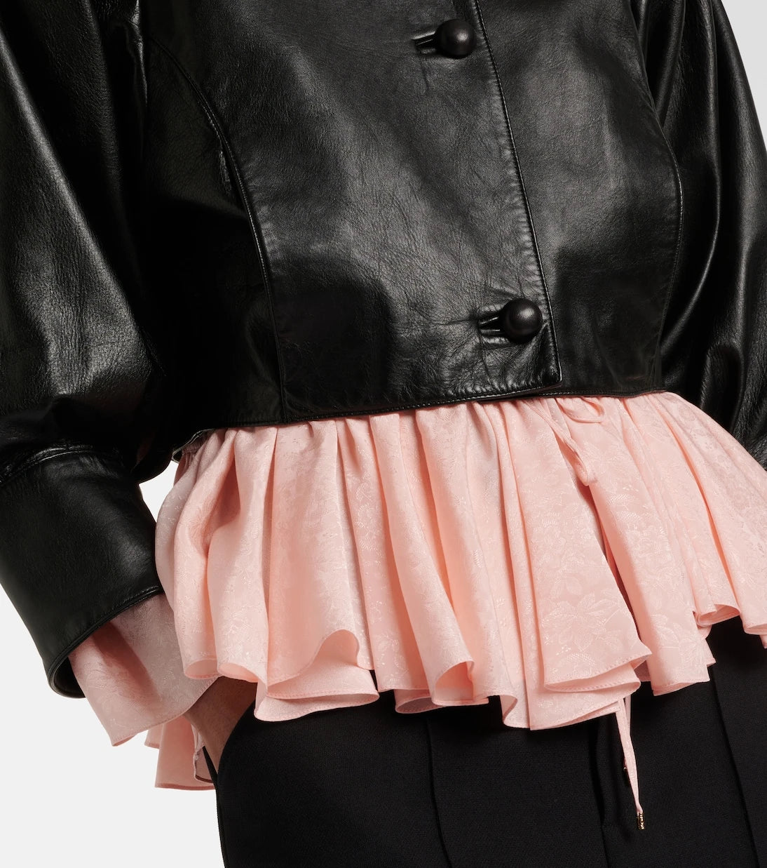 Chloé - Cropped leather jacket