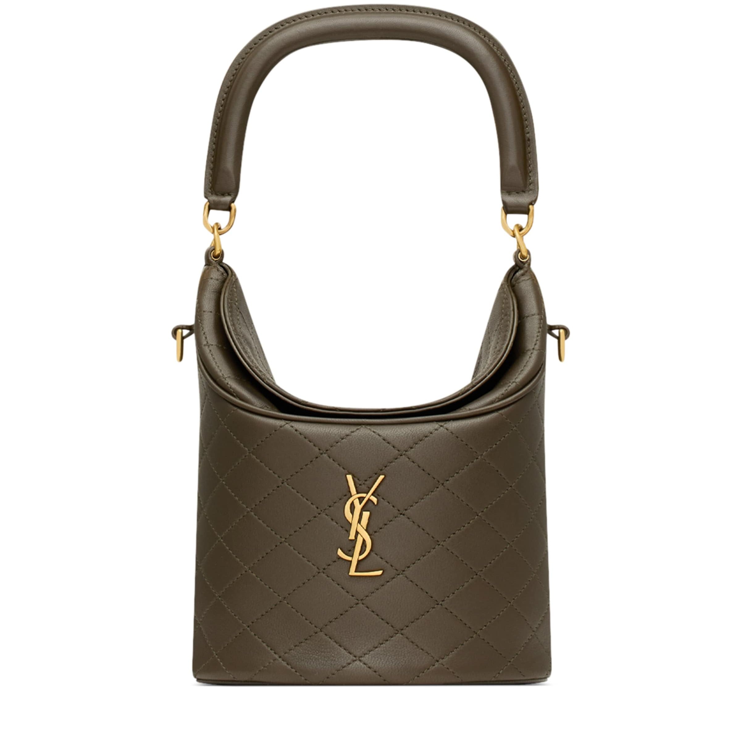 Saint Laurent Green Gaby Bucket Bag